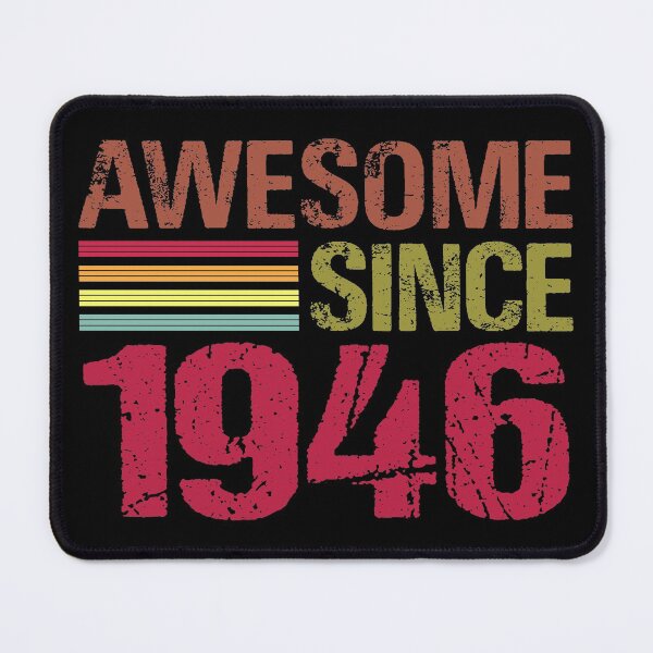 Item preview, Awesome Since 1946 Retro Vintage 75th Birthday Gift designed and sold by designbychow.