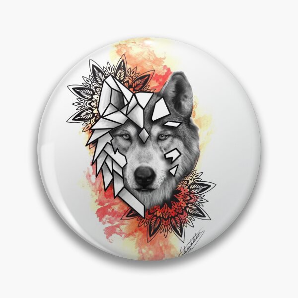 Item preview, Geometric wolf designed and sold by Lilia-SEILLAN.