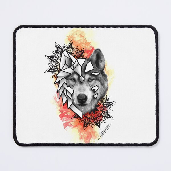 Item preview, Geometric wolf designed and sold by Lilia-SEILLAN.
