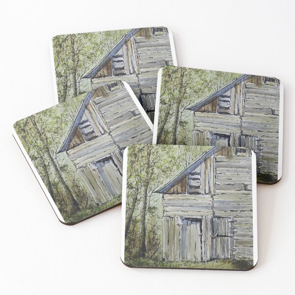 Item preview, Barn watercolor line and wash art by Nil Rocha art designed and sold by NilRochaArt.