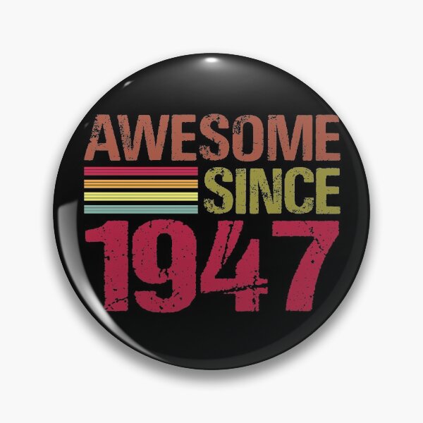Item preview, Awesome Since 1947 Retro Vintage 74th Birthday Gift designed and sold by designbychow.
