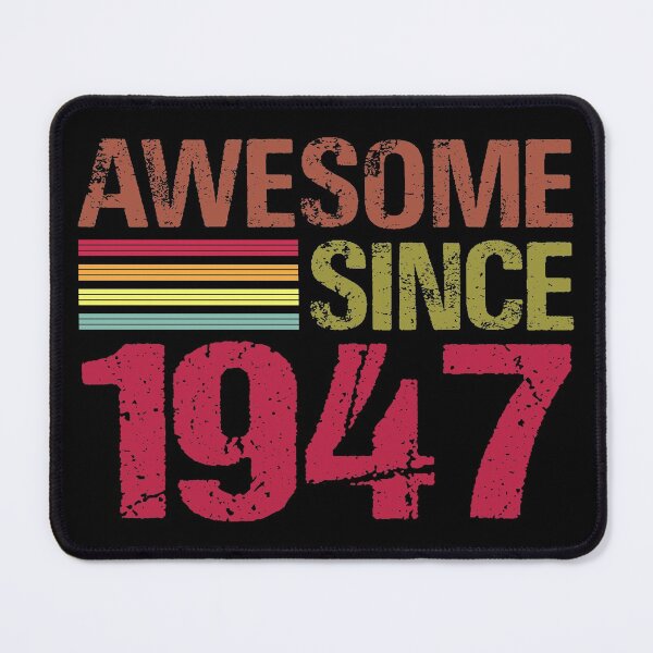 Item preview, Awesome Since 1947 Retro Vintage 74th Birthday Gift designed and sold by designbychow.