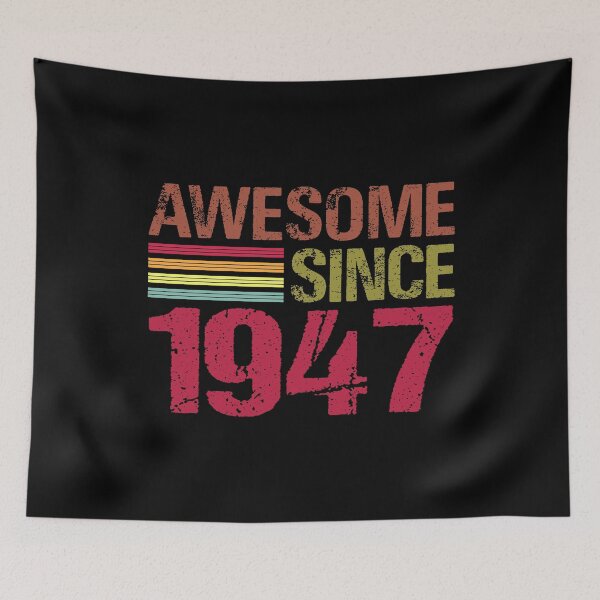 Item preview, Awesome Since 1947 Retro Vintage 74th Birthday Gift designed and sold by designbychow.