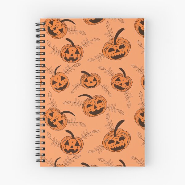 Item preview, Autumn leaves and spooky pumpkins  pattern  designed and sold by Yasminepatterns .