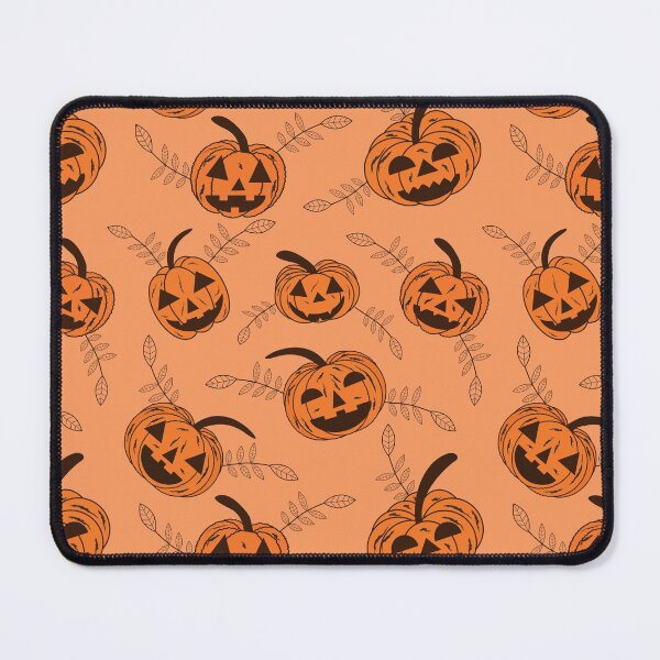 Item preview, Autumn leaves and spooky pumpkins  pattern  designed and sold by Yasminepatterns .