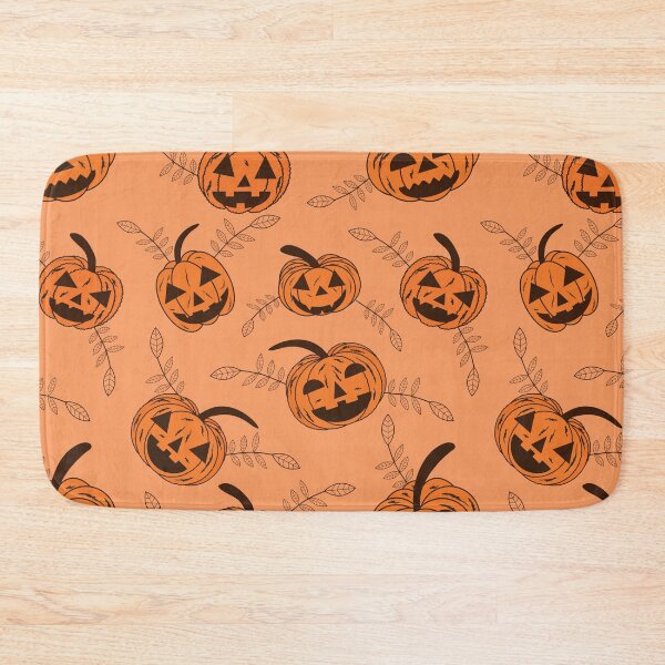 Item preview, Autumn leaves and spooky pumpkins  pattern  designed and sold by Yasminepatterns .