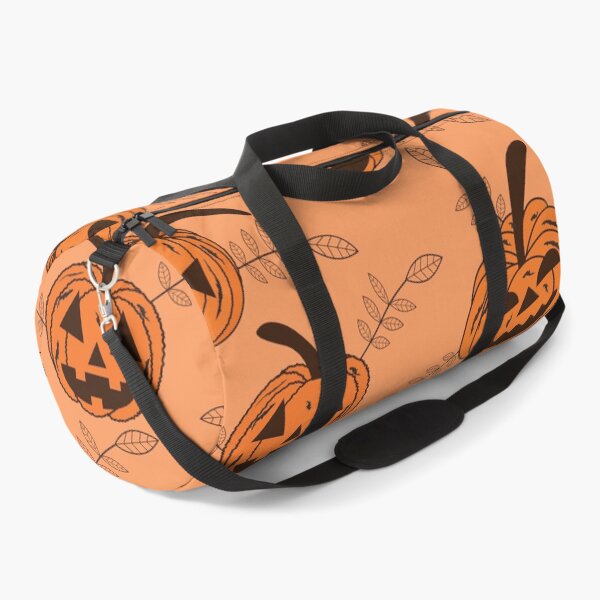 Item preview, Autumn leaves and spooky pumpkins pattern designed and sold by Yasminepatterns .