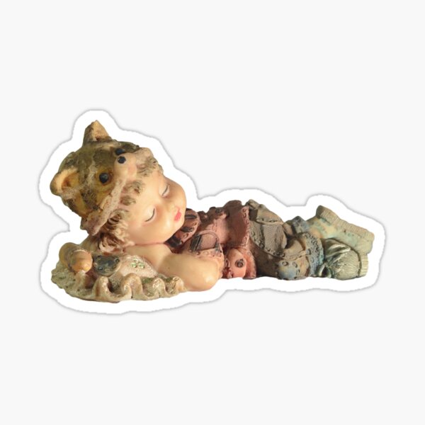 Item preview, figurine sleeping kid, ceramic figurine  designed and sold by waadjacperera.