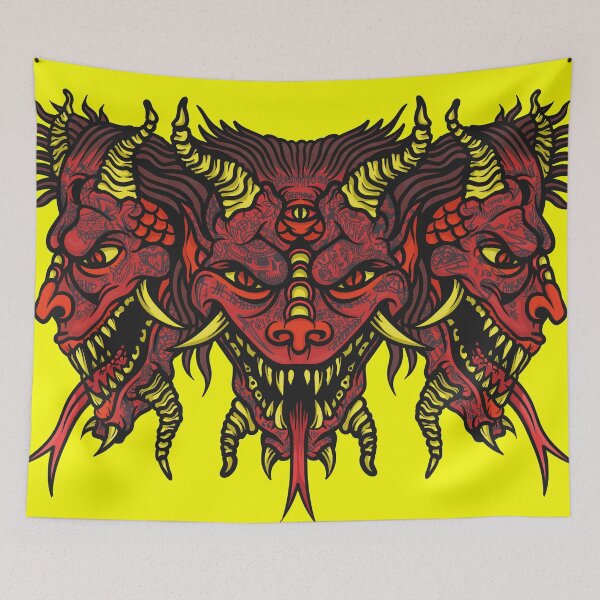 Item preview, Threeheaded Hannya mask  designed and sold by Daniil Malakhov.