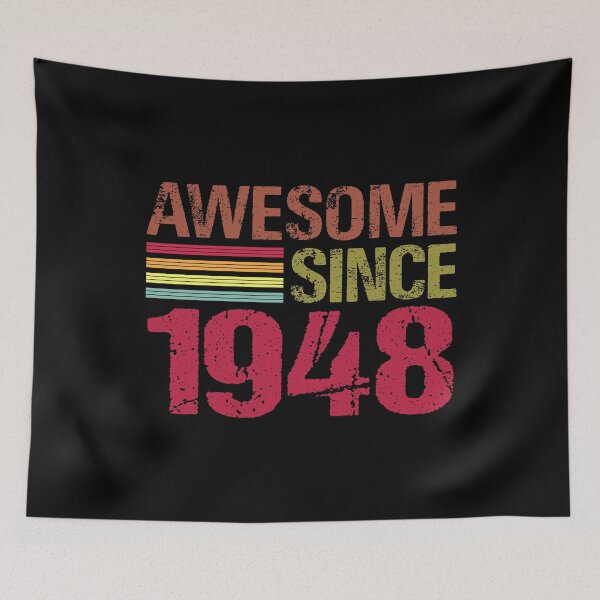 Item preview, Awesome Since 1948 Retro Vintage 73rd Birthday Gift designed and sold by designbychow.