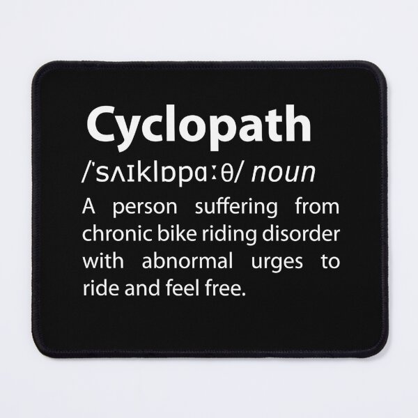 Item preview, Cyclopath - Funny Dictionary Definition Cycling Pun designed and sold by TravelScientist.