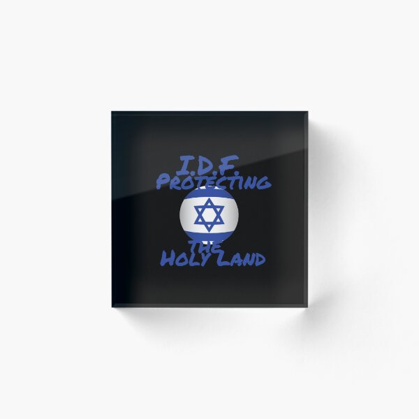Item preview, IDF Protecting the Holy Land with Israel Flag Christian gift design designed and sold by Sheepherder120.