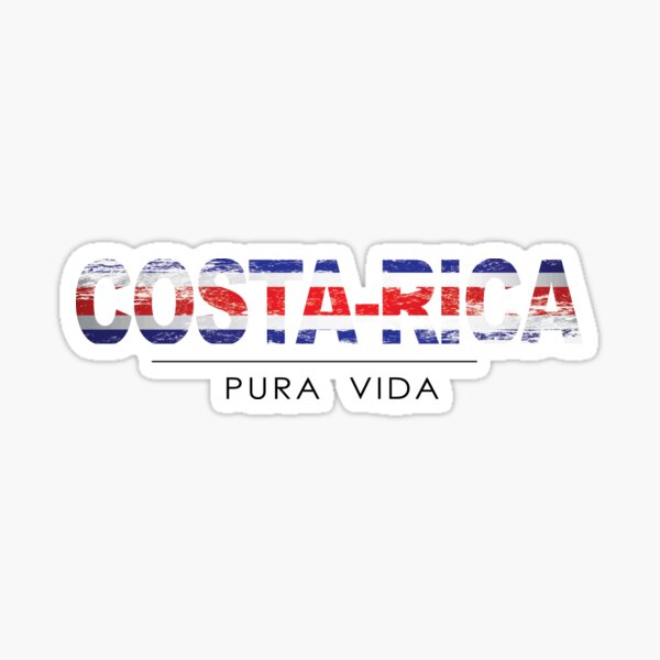Item preview, Costa rica pura vida, sticker flag graphic shirt designed and sold by DesignareMedOx.