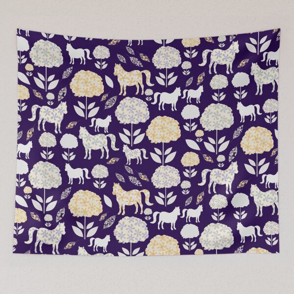 Item preview, Whimsical Flowers And Horses designed and sold by ZophiaSolaris.