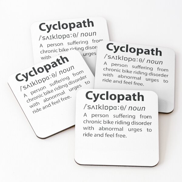 Item preview, Cyclopath - Funny Dictionary Definition Cycling Pun designed and sold by TravelScientist.