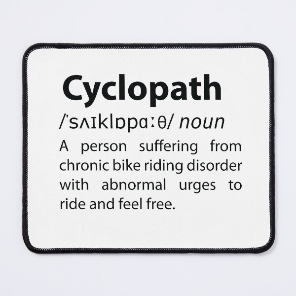 Item preview, Cyclopath - Funny Dictionary Definition Cycling Pun designed and sold by TravelScientist.