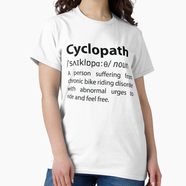Item preview, Cyclopath - Funny Dictionary Definition Cycling Pun designed and sold by TravelScientist.