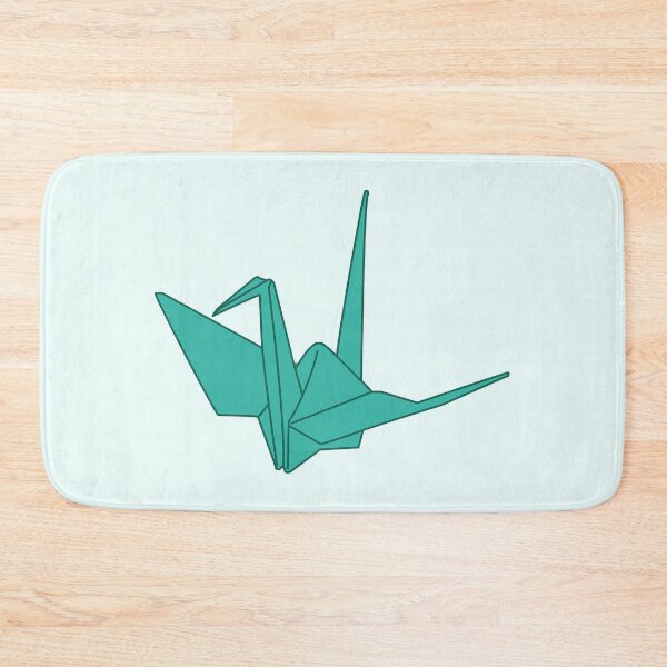 Aperçu de l'œuvre Origami grue oiseau design vert créée et vendue par LeaPoupin.