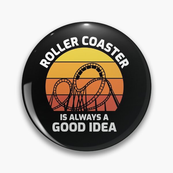 Item preview, Roller Coaster Amusement Park Vintage Retro Sunset designed and sold by CuteDesigns1.