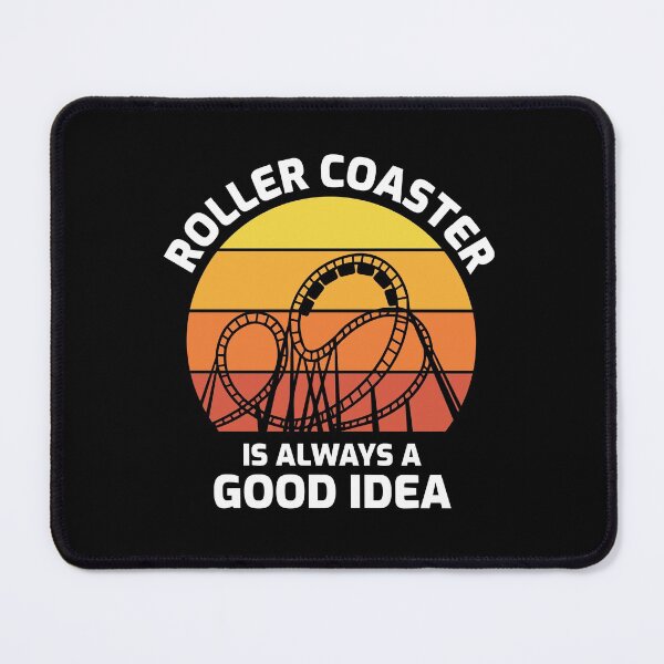 Item preview, Roller Coaster Amusement Park Vintage Retro Sunset designed and sold by CuteDesigns1.