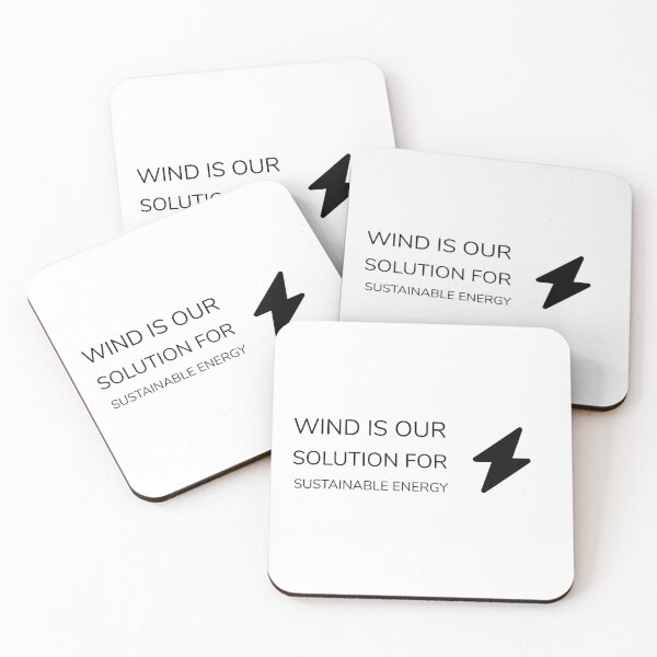 Item preview, WIND IS OUR SOLUTION FOR SUSTAINABLE ENERGY designed and sold by djaber1998.