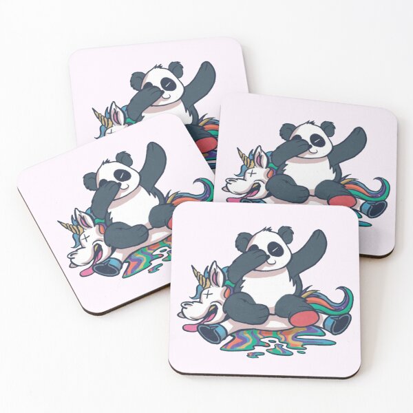 Item preview, Panda dabbing over unicorn funny designed and sold by Sovik Goswami.