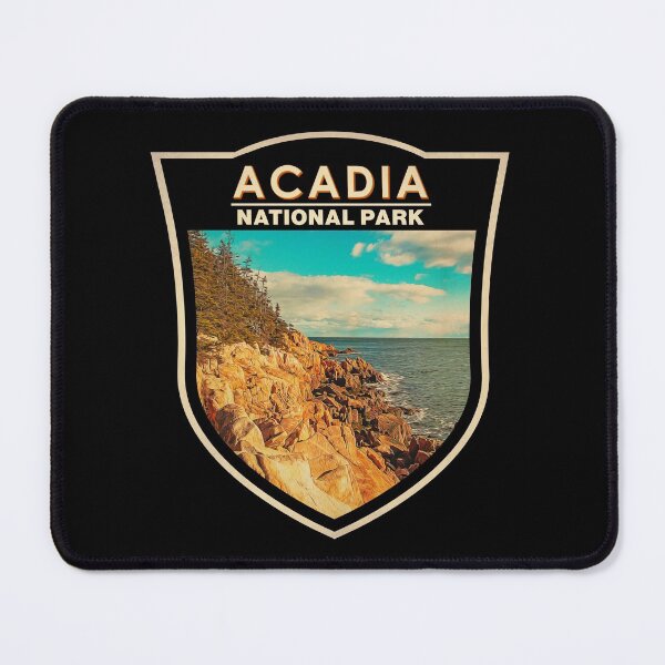 Item preview, Acadia National Park Bar Harbor Maine Watercolor Badge designed and sold by KrisSidDesigns.