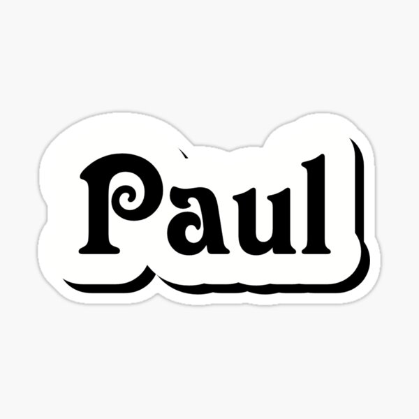 my-name-is-paul-sticker-for-sale-by-aliibnouhassan-redbubble