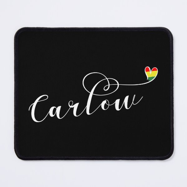 Item preview, Carlow County Colours Flag Heart, Leinster, Ireland, Irish designed and sold by Celticana.