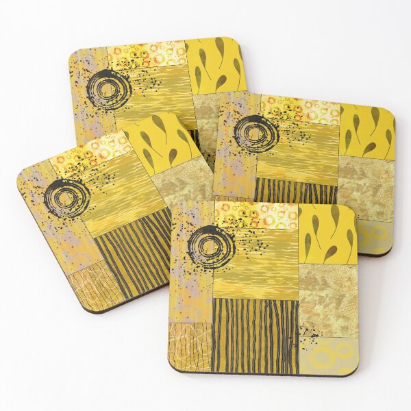 Item preview, Gold Geometric Abstract Collage designed and sold by NancyMerkle.
