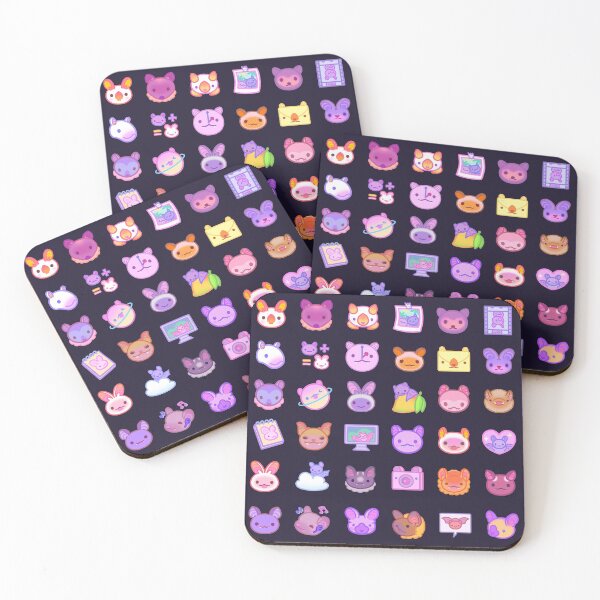 Item preview, Bat icon pattern - dark designed and sold by pikaole.