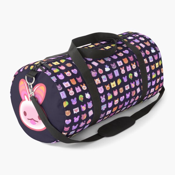 Bat icon pattern - dark Duffle Bag