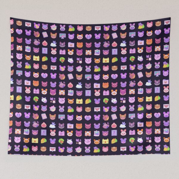 Item preview, Bat icon pattern - dark designed and sold by pikaole.
