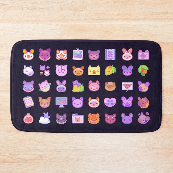 Item preview, Bat icon pattern - dark designed and sold by pikaole.