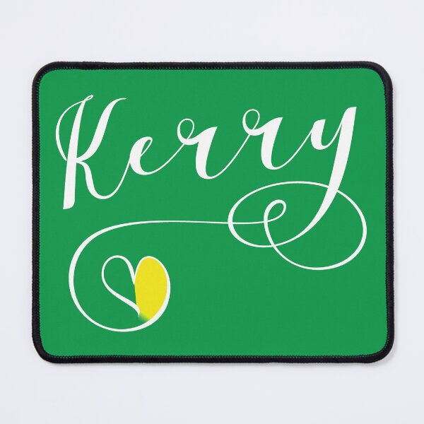 Item preview, Kerry County Colours Flag Heart, Munster, Ireland, Irish designed and sold by Celticana.
