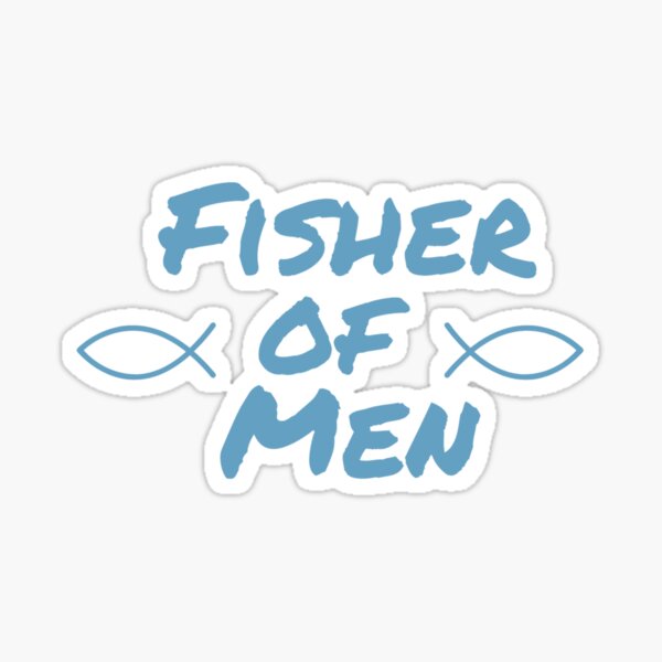 Item preview, Fisher of Men with Christian Fish Symbol Christian gift design designed and sold by Sheepherder120.