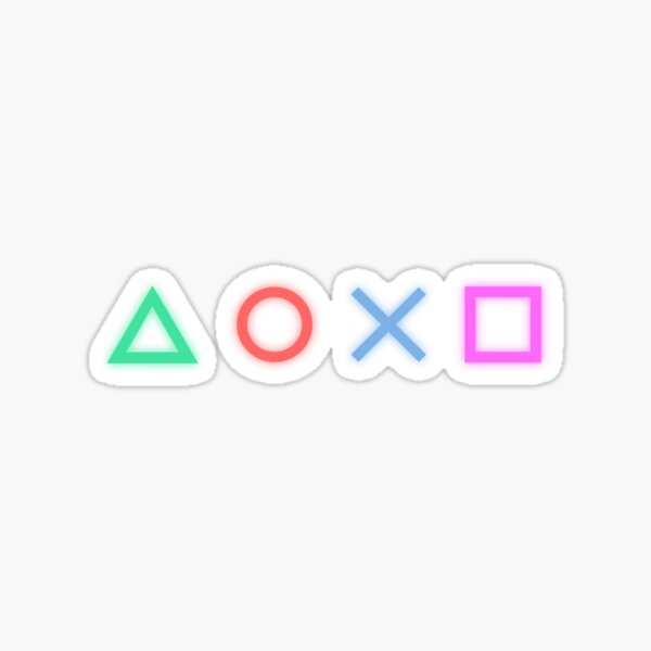 "Playstation Controller Buttons" Sticker for Sale by mostafaelbek