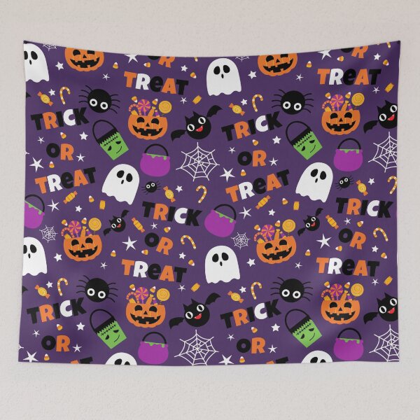 Item preview, Trick Or Treating Pattern For Halloween - Cute Pattern designed and sold by Vero De.