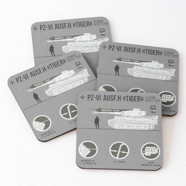 Item preview, Infographics of Pz-VI Ausf. H Tiger on light designed and sold by FAawRay.