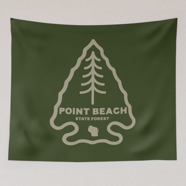 Item preview, Point Beach State Forest Wisconsin WI Rustic Arrowhead with a Tree designed and sold by palmettodigital.