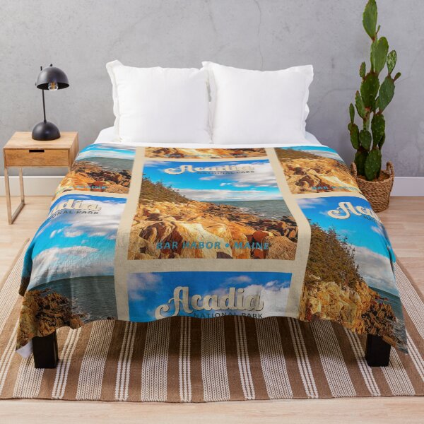 Item preview, Acadia National Park Bar Harbor Maine Watercolor Vintage designed and sold by KrisSidDesigns.