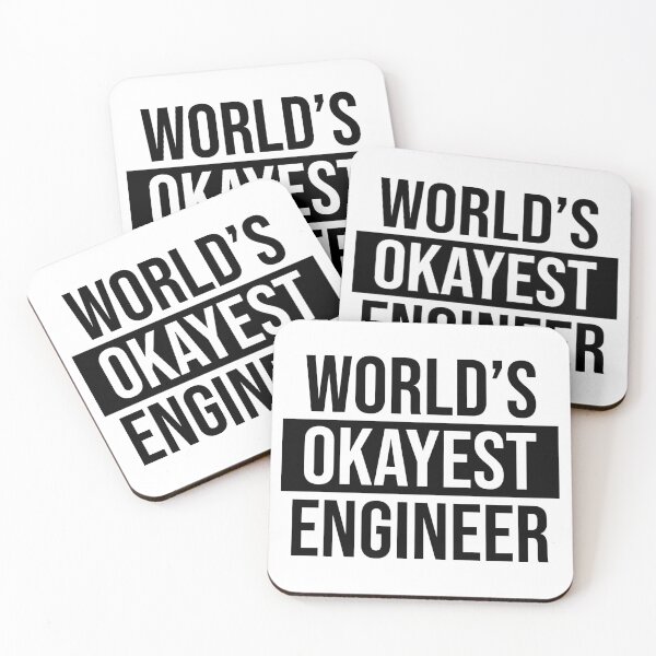 Item preview, World's Okayest Engineer designed and sold by Adel Qasem.