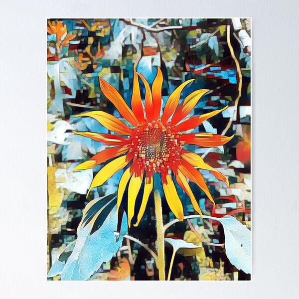 Artikelvorschau, Sonnenblume Künstlerische Version entworfen und verkauft von ZaiggeeDesigns.