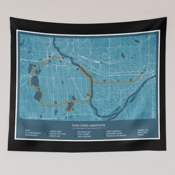 Item preview, Twin Cities Marathon (Kilometer Markers) designed and sold by BGALAXY.