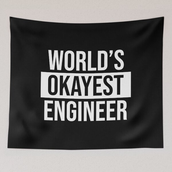 Item preview, World's Okayest Engineer designed and sold by Adel Qasem.