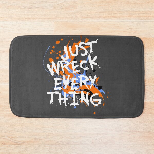 Item preview, Just Wreck Everything Messy Artist Paint Spatter White Text designed and sold by taiche.