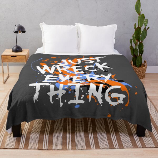Item preview, Just Wreck Everything Messy Artist Paint Spatter White Text designed and sold by taiche.