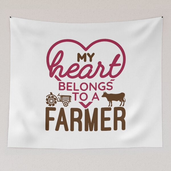 Item preview, My Heart Belongs to a Farmer Farmer's Wife Girlfriend designed and sold by jaygo.