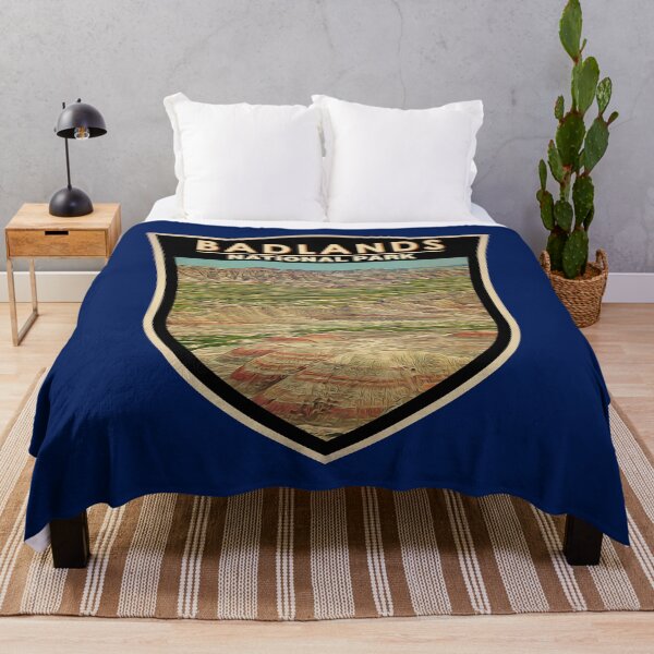 Item preview, Badlands National Park South Dakota Watercolor Badge designed and sold by KrisSidDesigns.