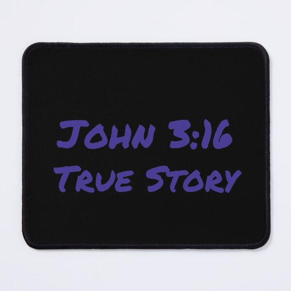 Item preview, John 3:16 True Story Bible Scripture Text Christian gift design designed and sold by Sheepherder120.